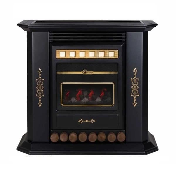 طرح چوب مشکی بخاری گازی شومینه ای ایران شرق مدل بنیامین CH220 طرح چوب