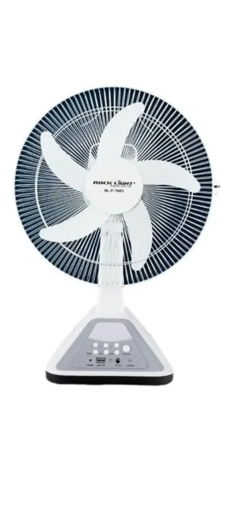 پنکه شارژی و برقی راک لایت مدل RL-F-7081